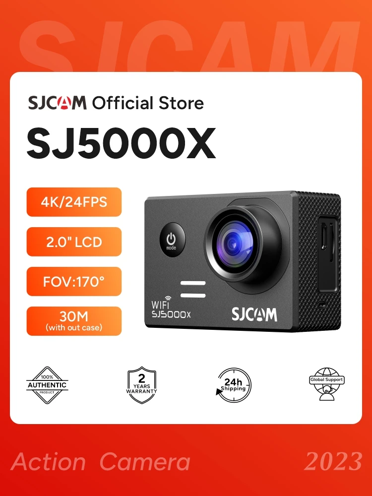 SJCAM SJ5000X Elite Action Camera 4K FHD Video 30M impermeabile 2.4G WiFi Action fotocamera originale fotocamera sportiva casco da bicicletta