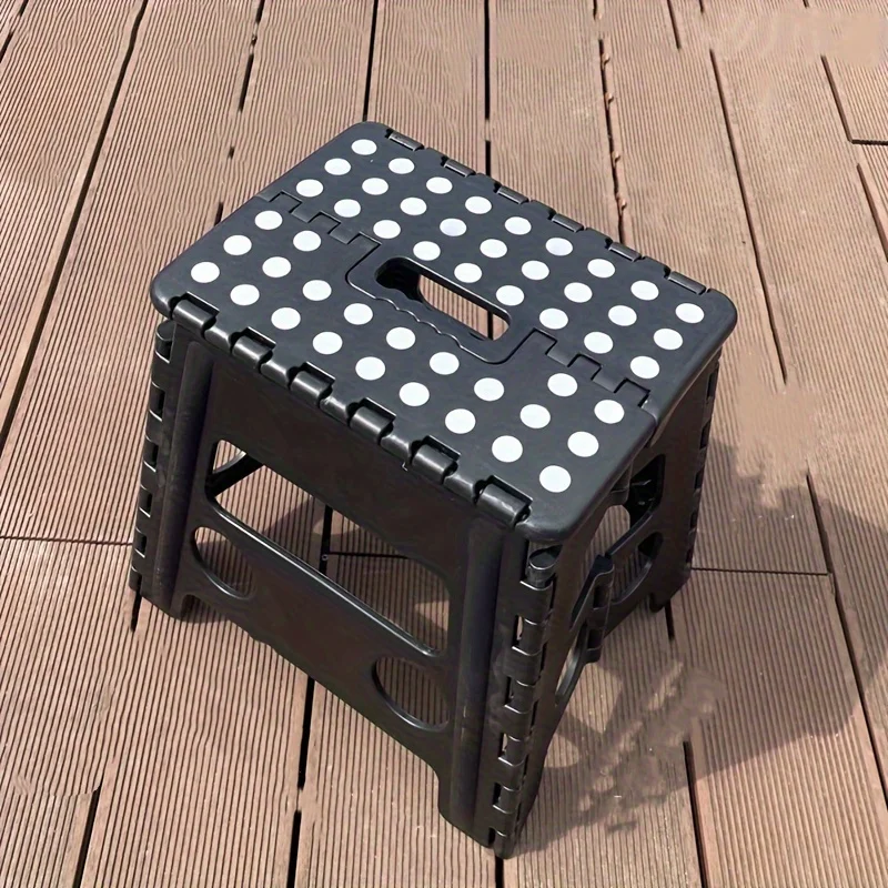 1pc Non-slip Foldable Portable Lightweight Small Stool With Handle, Lightweight Durable Outdoor Stool, Portable Folding Stool, S