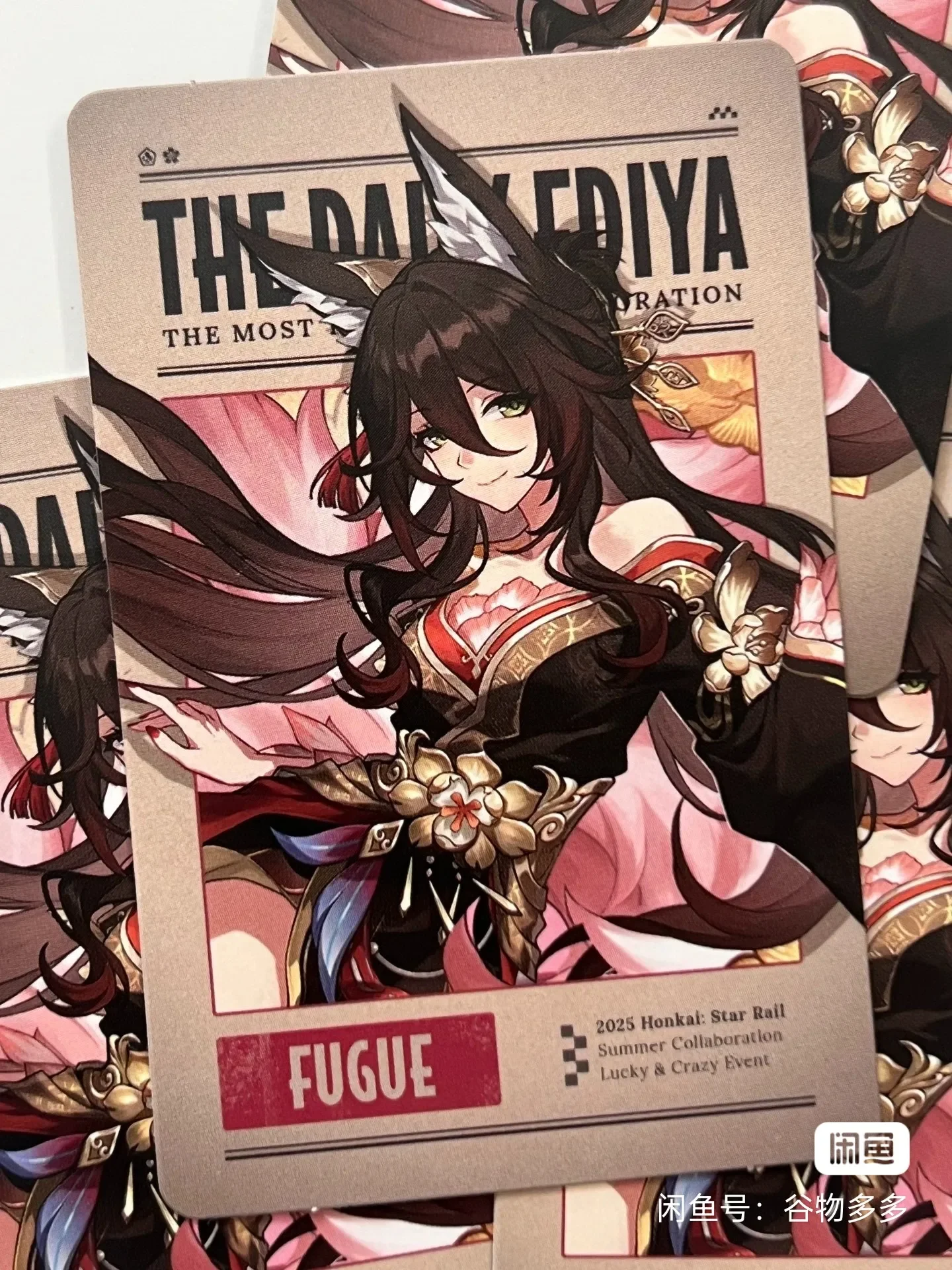 لعبة Honkai الأصلية الرسمية: Star Rail X Ediya Coffee Korea Cosplay Boothill Aventurine Sparkle Sunday Robin Fugue Card Gifts #4