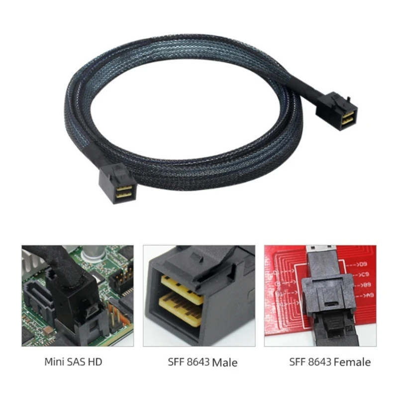 Cable SFF-8643 To SFF-8643 Internal Mini High Connector 36Pin Cord Dropship