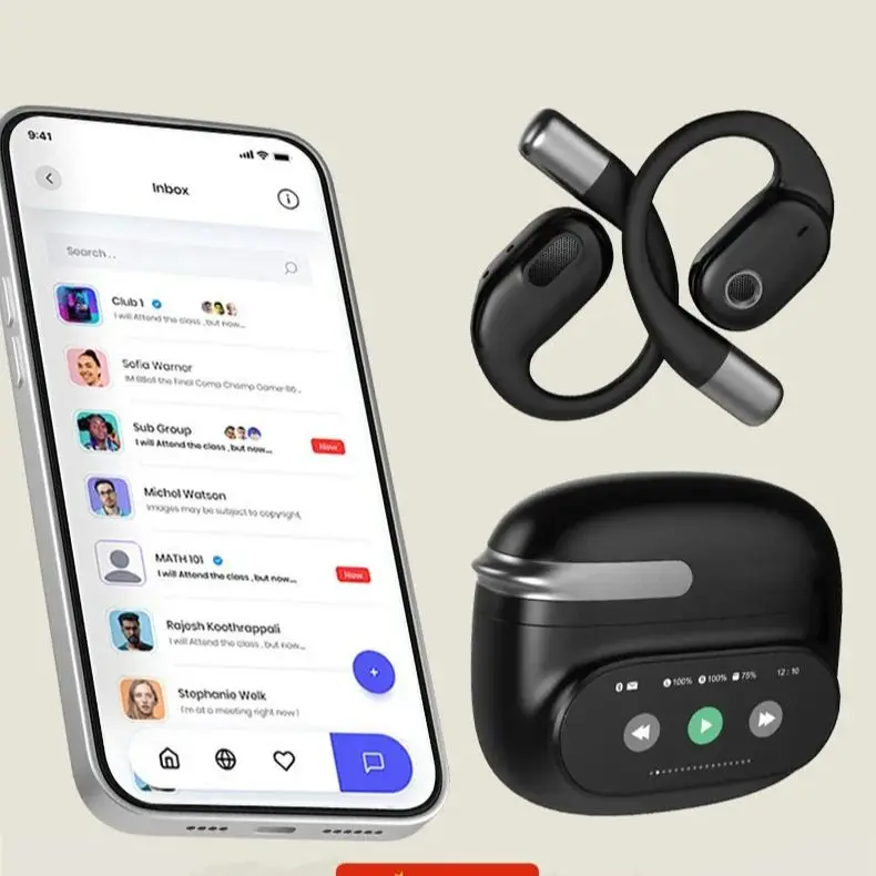Audífonos de Traducción para Galaxy S25+ S25 Ultra Z Fold7 S24 S23, Traducción en 144 Idiomas, Audífonos Inalámbricos Bluetooth 5.4 para Negocios