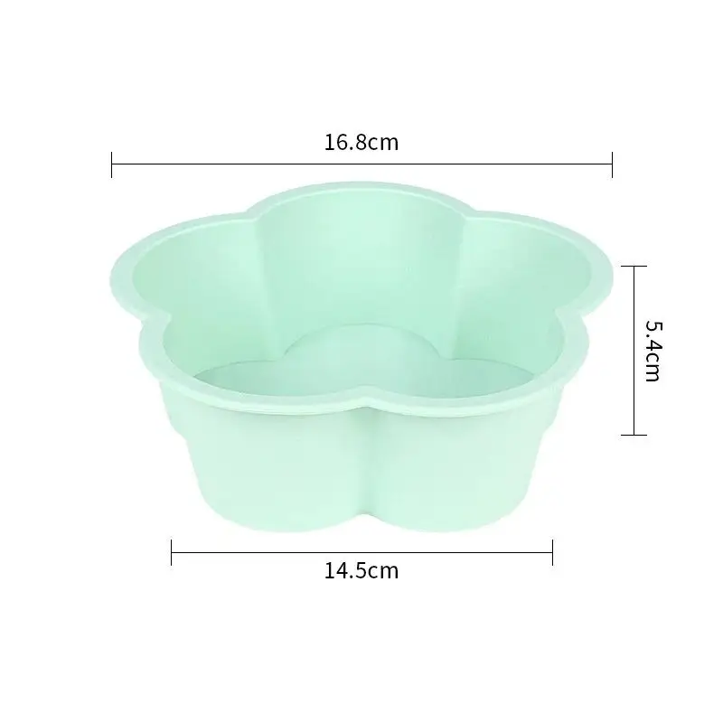 [J] Flower Shaped Cake Pan Nonstick Kitchen Silicone Cake Molds For Cheese Chocolate Baking Pans Dessert Mold Freezer Safe