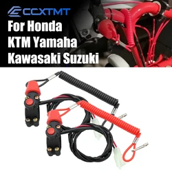 Motorcycle ATV Engine Kill Stop Switch Boat Outboard Engine Motor Kill Stop Switch Safety Lanyard For Kawasaki KTM Honda Yamaha