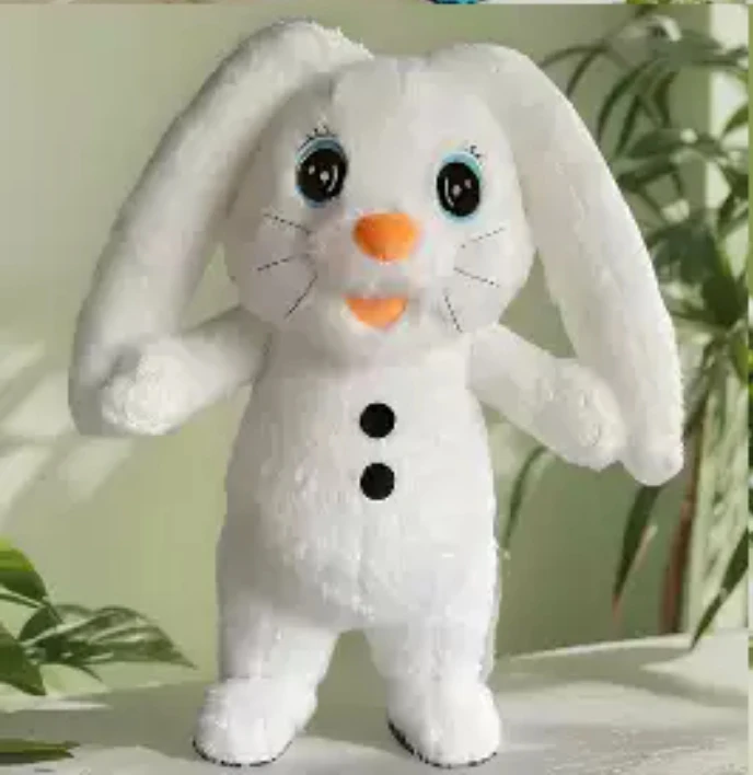 MINISO أفخم نفخ أرنب زي التميمة أرنب عيد الفصح تفجير وتتسابق للبالغين هالوين كرنفال فستان حفلة تنكرية