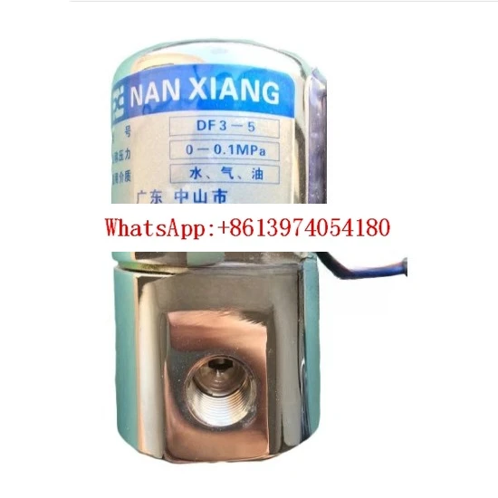 

Вакуумный электромагнитный клапан DF3-5 AC380V трехходовой 0-0,1 МПа Nanxiang Electric F2-5, внутренняя резьба М12 × 1,25