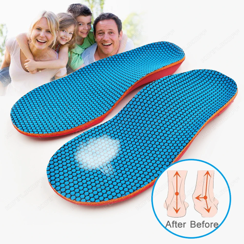 KOTLIKOFF Kids Orthotic Arch Support Insoles Flat Feet/Plantar Fasciitis Relief Heel Pain Inserts Care for Boys Girls Insoles