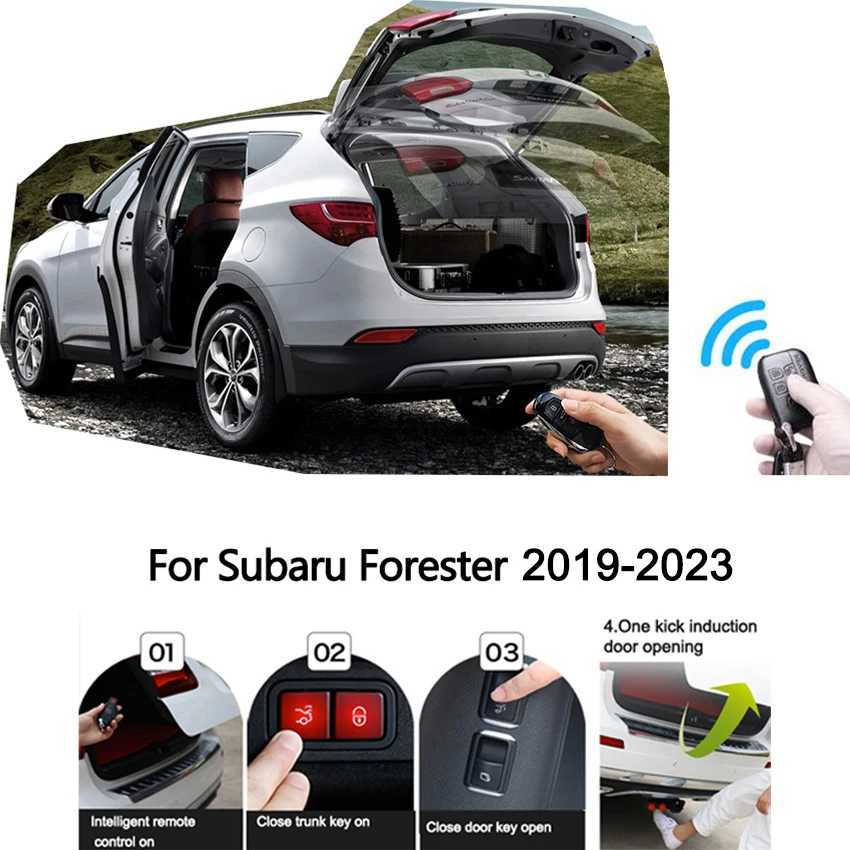 Electric Tailgate For Subaru Forester 2019-2023 Intelligent Tail Box Door Power Operated Trunk Decoration Open Refitted Upgrade