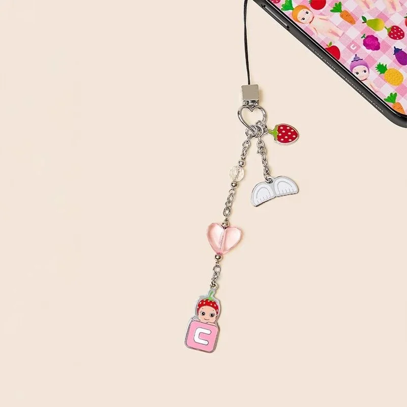 

Cute Baby Cartoon Phone Charm Short Chain Long Chain Mobile Phone Straps for IPhone Lanyard Bracelet for Samsung Galaxy