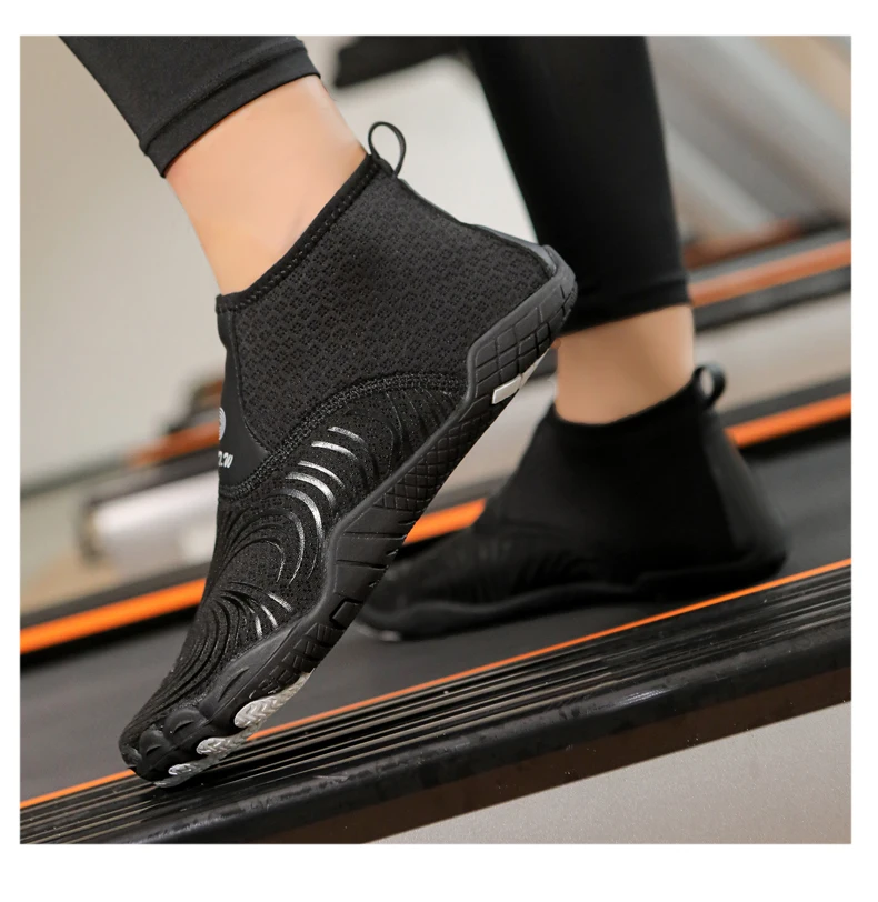 EOCENE High-Top Wasserschuhe für Tauchen, Indoor-Springseiltraining, Yoga, Barfuß-Schwimmen, Strand, Schnorcheln, Surfen, Fitness, Schnittschutz – Detail 19