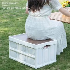 Açık, Kamp saklama kollu kutu, katlanabilir saklama kutusu taşınabilir piknik yemek kabı, bagaj depolama, araba 15L 8 büyük satış, nakliye kutuları-no. 4