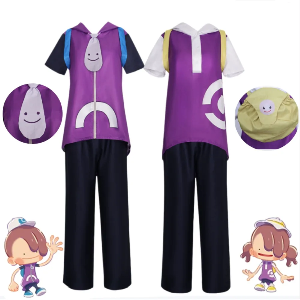 

Game Ditto Sports Casual Cosplay Costume Set Full Unisex Adult Halloween Carnival Comic Con Anime Party Anime Convention Outfit