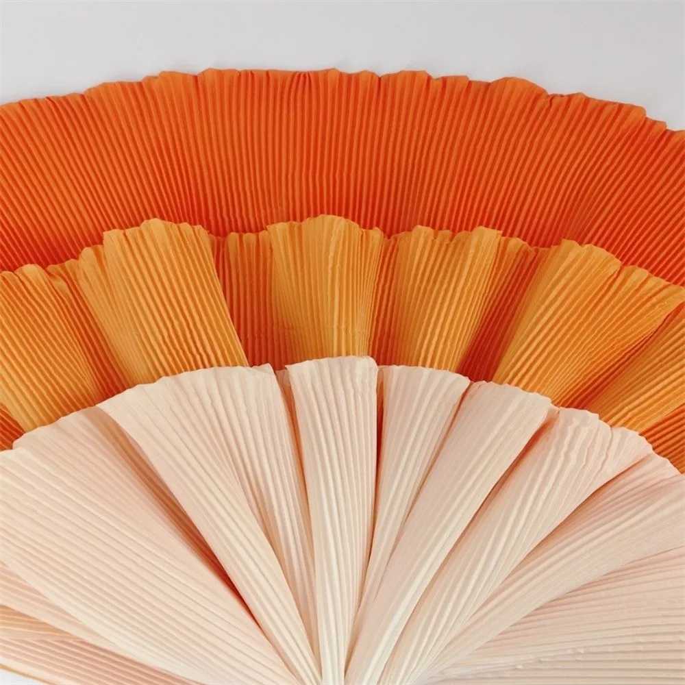 150X100cm Pleated Fabric Wrinkled Texture Micro Elastic Crepe Fabric Soft Crepe Accordion Fold Chiffon Fabric Fashion Dress