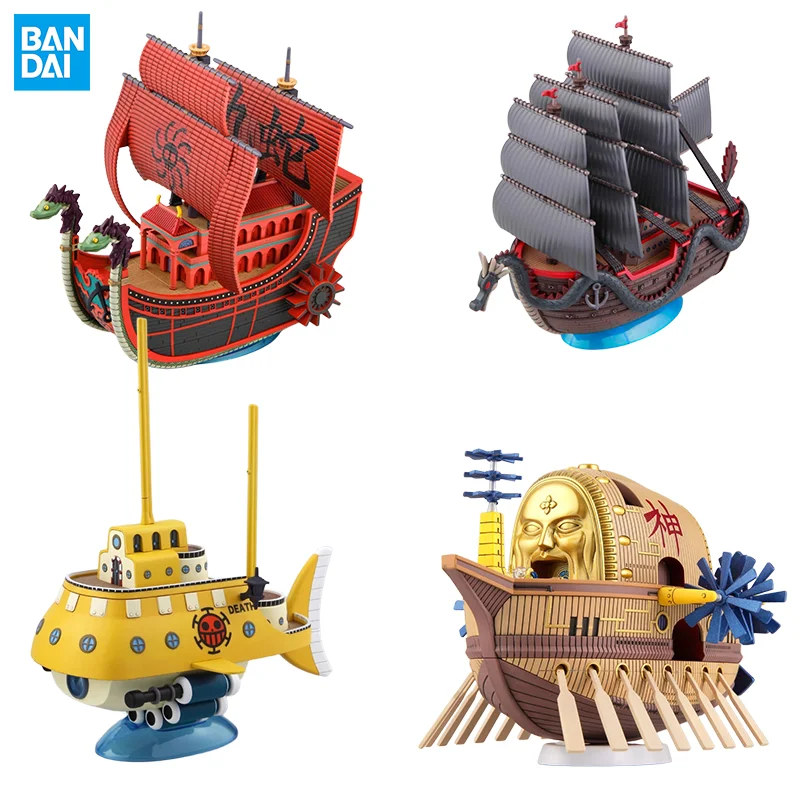 BANDAI ONE PIECE GRAND SHIP COLLECTION NINE SNAKE PIRATE SHIP/ DRAGON'S SHIP/TRAFALGAR - LAW'S SUBMARINE/ARK MAXIM Anime Model