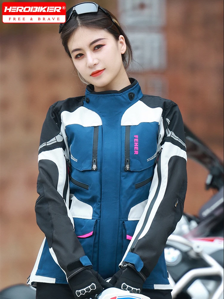 

Women's Motorcycle Jackets Riding Jacket Moto Jacket Waterproof Windproof Cold-proof Motorbike CE Protection Gear Jacken Damen