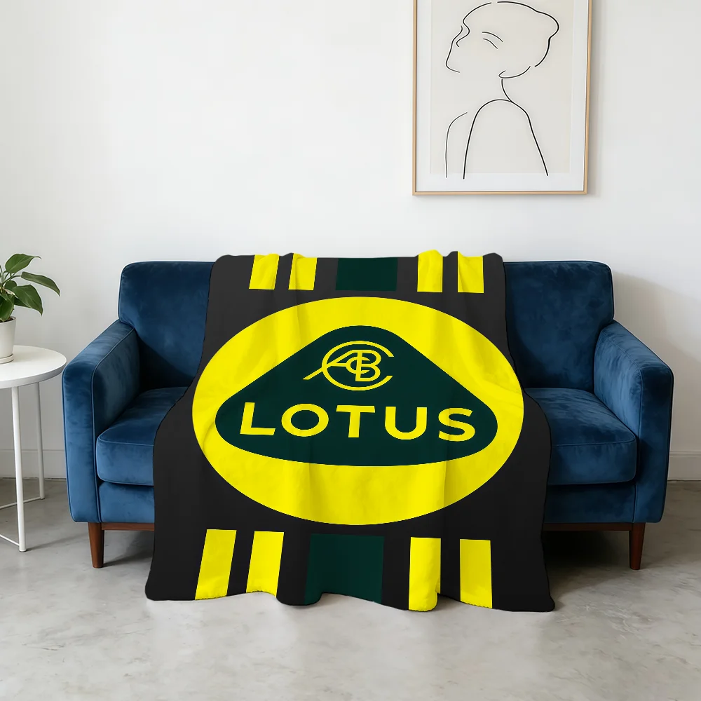 Cars Cool Logo L-Lotus-ES Blanket Flannel Warm Soft Throw Blanket For Room Sofa Childish Birthday Gifts