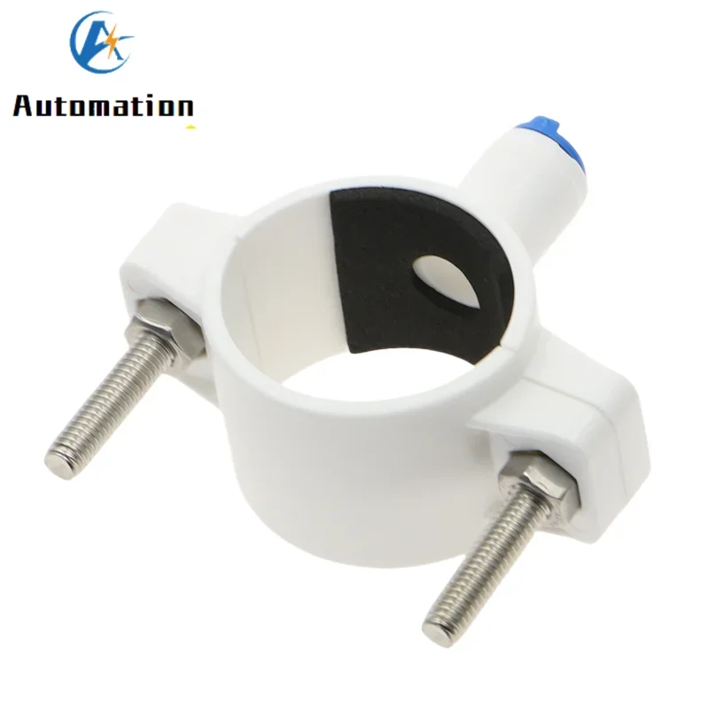 RO 40mm Drain Waste Water Pipe Clamp Saddle Valve Clips 1/4\