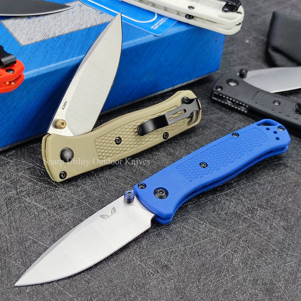 BM 533 Mini Tactical Pocket Folding Blade Knife Outdoor Camping Rescue Jackknife Multitools Nylon Fiber Handle Everyday Carry