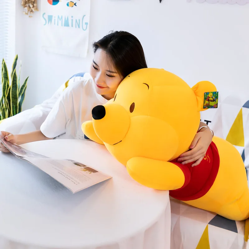 Winnie the pooh travesseiro disney grandes brinquedos de pelúcia gigante urso pooh boneca bonito plushies decoração do quarto crianças presente aniversário
