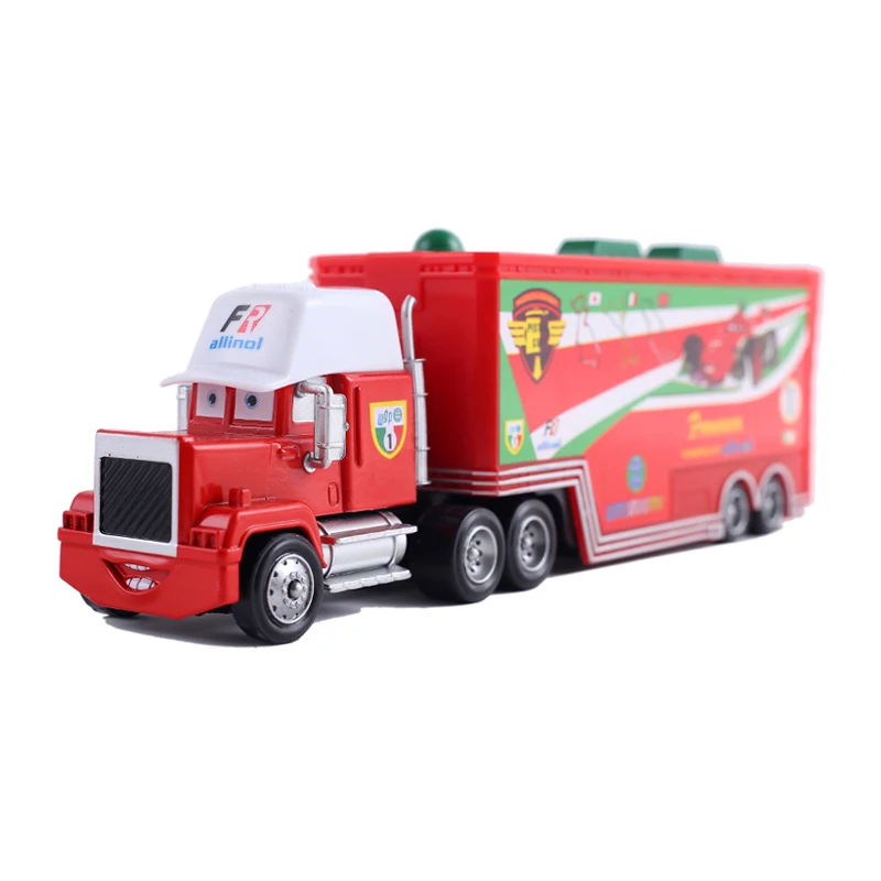 Disney Pixar Cars 3 Cars 2 Cruz Ramirez Mack Uncle NO.51 Dinoco Truck 1:55 Diecast Metal Alloy Model New Year Toys For Kids