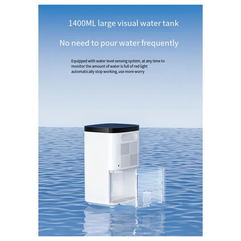 AT02-Dehumidifier For Bedroom,Dehumidifiers For Home With Auto Shut Off, Small Portable Dehumidifier For RV,Closet,EU Plug