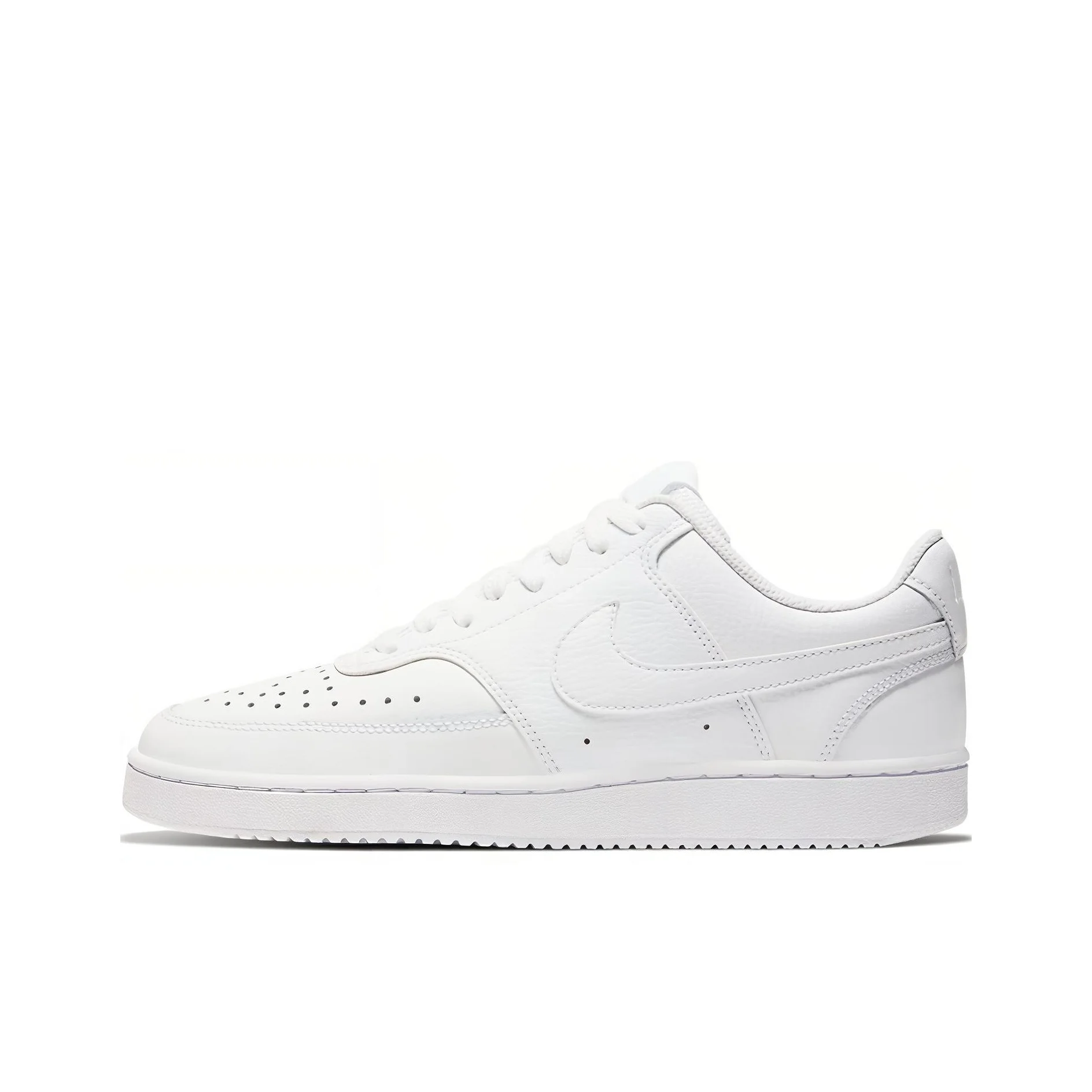 Nike Court Vision 1 Leather Trendy Slip Resistant Abrasion Resistant Low top Skateboard Shoes Men's White CD5463-100