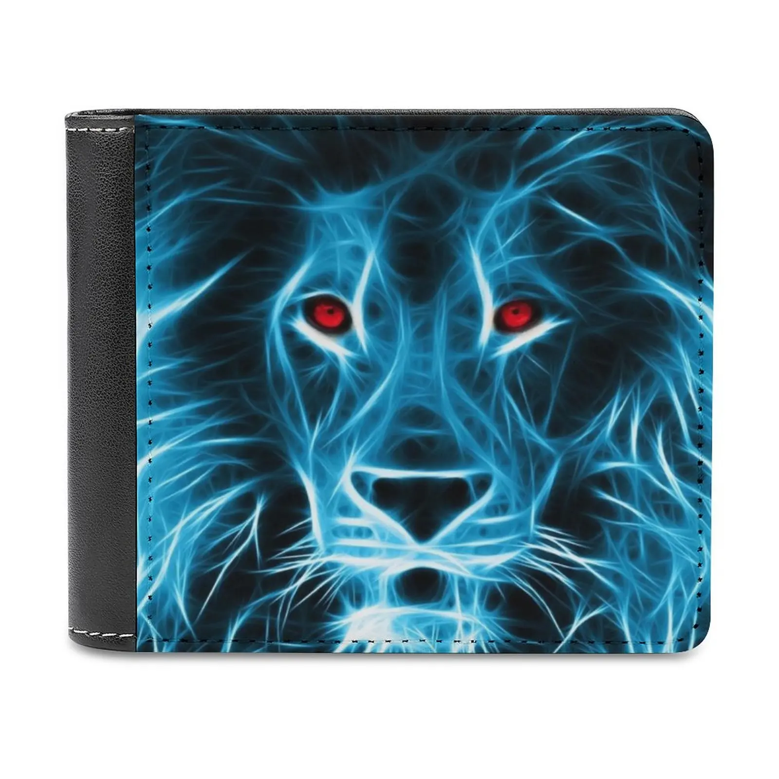 The Spectral King Business Men Wallets Small Money Purses New Design Dollar Price Top Wallet Lion King Face Spectral Tiger Cat