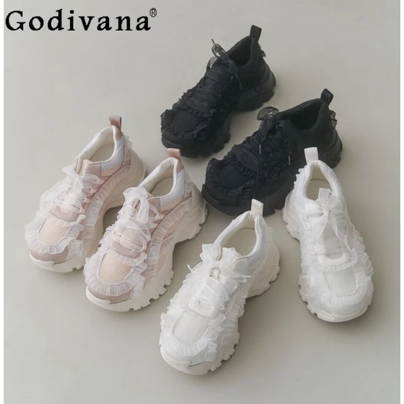 

Japanese INS Fashion Versatile Comfortable Sports Shoes Sneakers Spring and Summer Women's White Black Casual Mary Jane Shoes