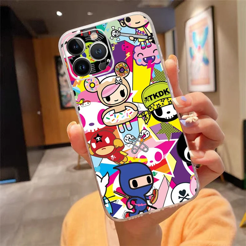 حافظة هاتف آيفون 17ProMax Air 16 15 14 13 Pro Max 15 16 Pro 15Plus لطيف اليابان Tokidoki اليابانية