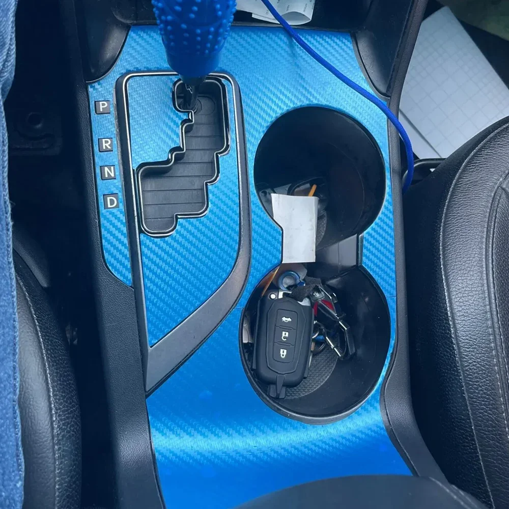 

Наклейка на салон автомобиля, защитная пленка для коробки передач для Hyundai Tucson IX35 2010-2017, наклейка на панель переключения передач автомобиля, углеродное волокно, черный