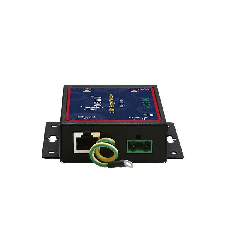 

Сеть промышленного класса и молниезащита питания (10 кВ) Устройство защиты от перенапряжения 2 в 1 для сети Ethernet и источника питания