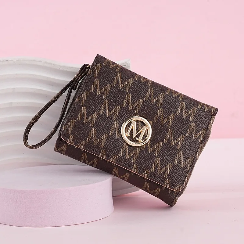 

Женский кошелек с надписью, держатели для карт, короткие кошельки для монет, женские сумки с карманом для монет на молнии, винтажные сумки для денег, женский подарок