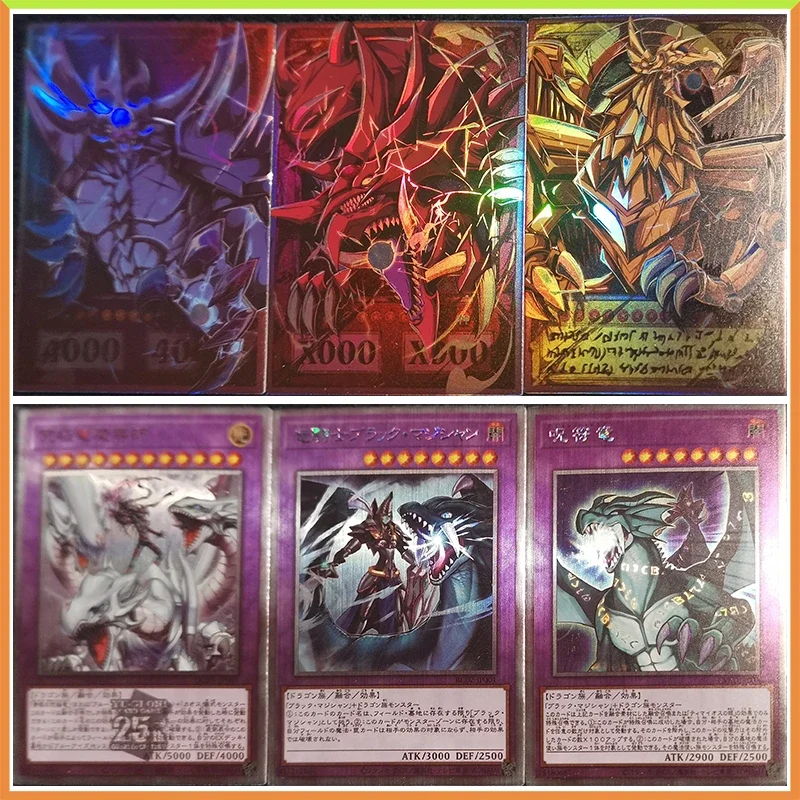 

Anime Yu-Gi-Oh DIY ACG Games Cards Obelisk the Tormentor Toys for boys Battle Collectible Cards Christmas Birthday Present