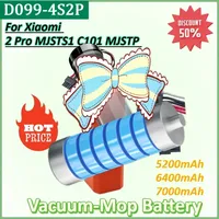 D099-4S2P 14.4V 7000mAh Replacement Battery for Xiaomi MIJIA Mi Robot Vacuum-Mop 2 Pro MJSTS1 C101 MJSTP Cleaner Battery
