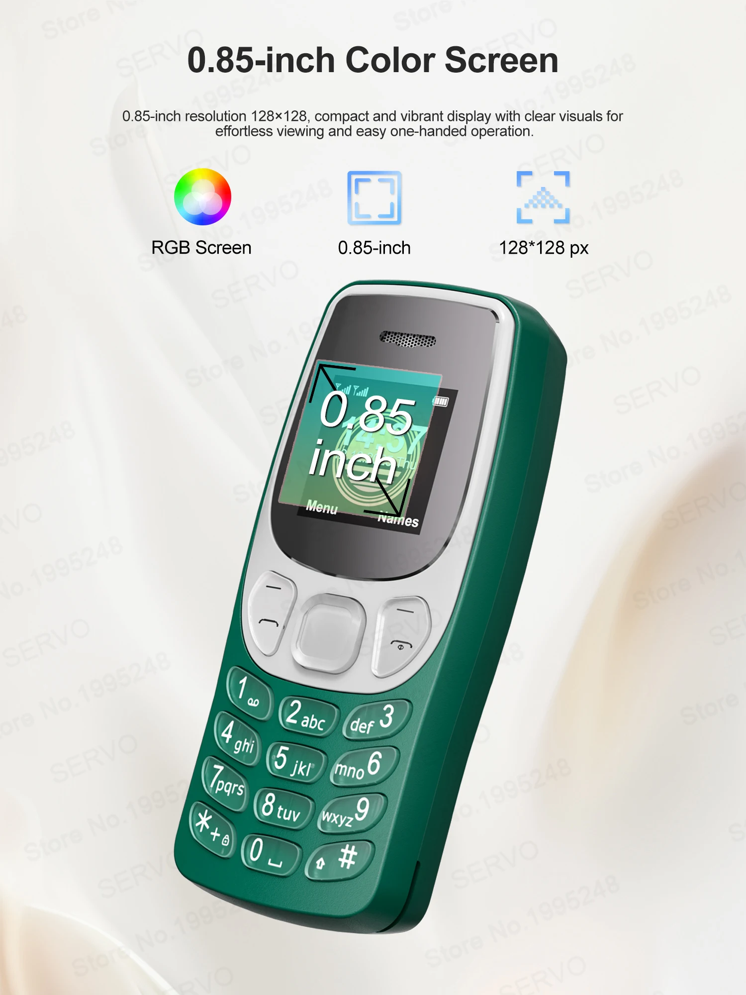SERVO BM80 2G GSM Mini Mobile Phone Dual SIM Standby Magic Voice Bluetooth Dialer Call Recording Small Backup Cellphones Type-C