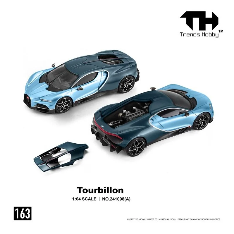 *PreSale* Trends Hobby 1:64 Tourbillon Gold / Blue Diecast Model Car