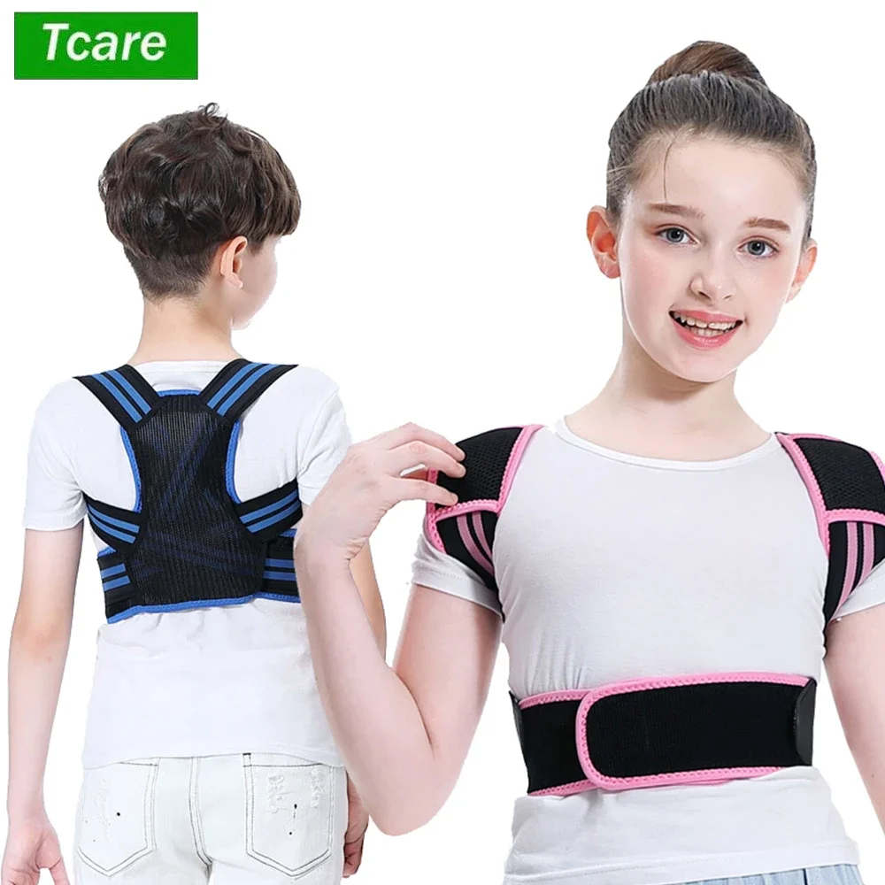 Adjustable Children Posture Corrector Back Support Belt Kid Boy Girl Orthopedic Corset Spine Back Lumbar Shoulder Braces Health