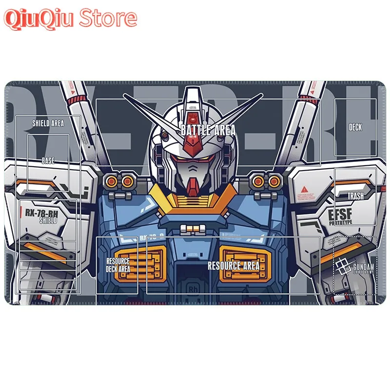 600x350x2 مللي متر بانداي أنيمي لعبة Gundam GCG لتقوم بها بنفسك بطاقة Playmat الكرتون سلسلة RX-78 يونيكورن زاكو جمع دمى هدايا