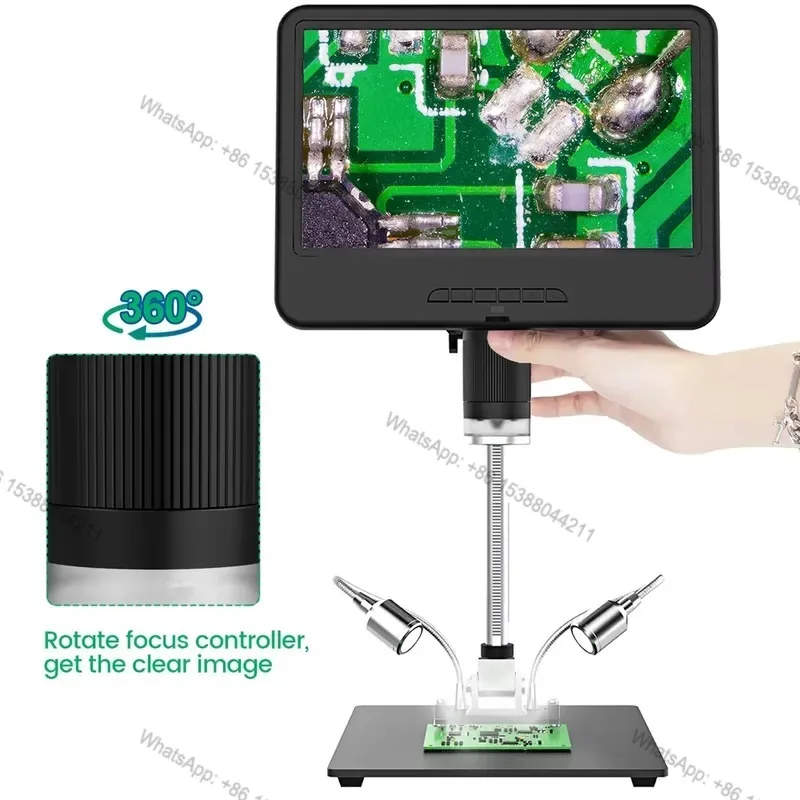 Hot Sale Andonstar Digital Microscope AD210 10.1 Inch Adjustable LCD for Electronics Microscope 260X 1080P PCB/SMD Phone