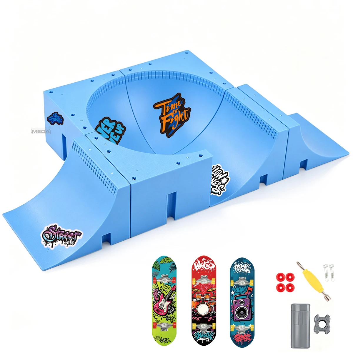 set-completo-di-accessori-per-skatepark-con-rampa-e-piattaforma-fingerboard-mini-bmx-tavola-da-surf-scarpe-abbigliamento-giocattolo-per-sport-estremi-con-le-dita