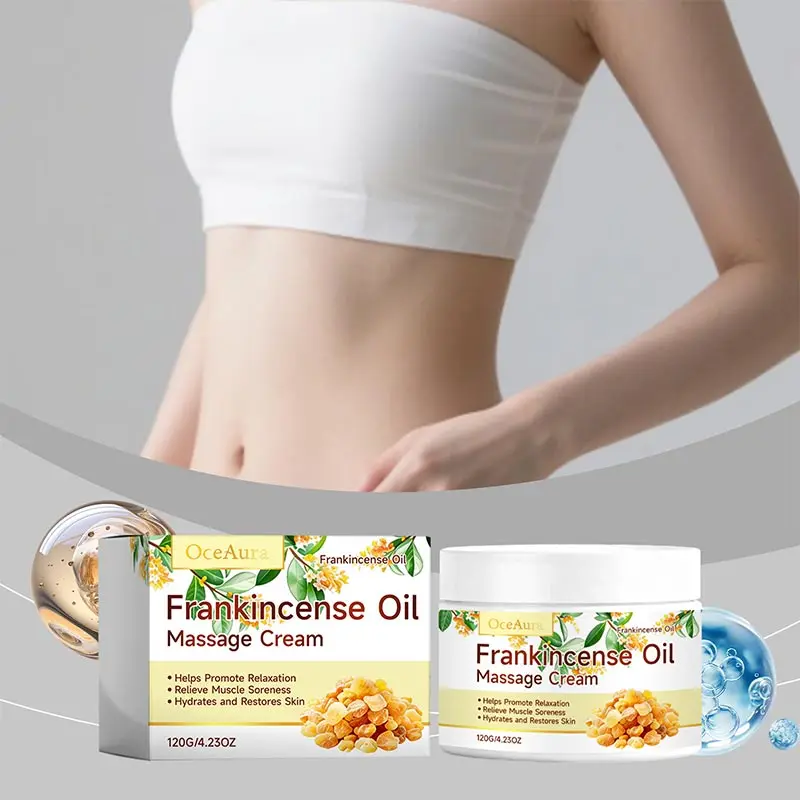 

Массажный крем с маслом ладана: нежный увлажняющий уход за телом, снимает мышечную боль, глубоко питает кожу для шелковистой гладкости.