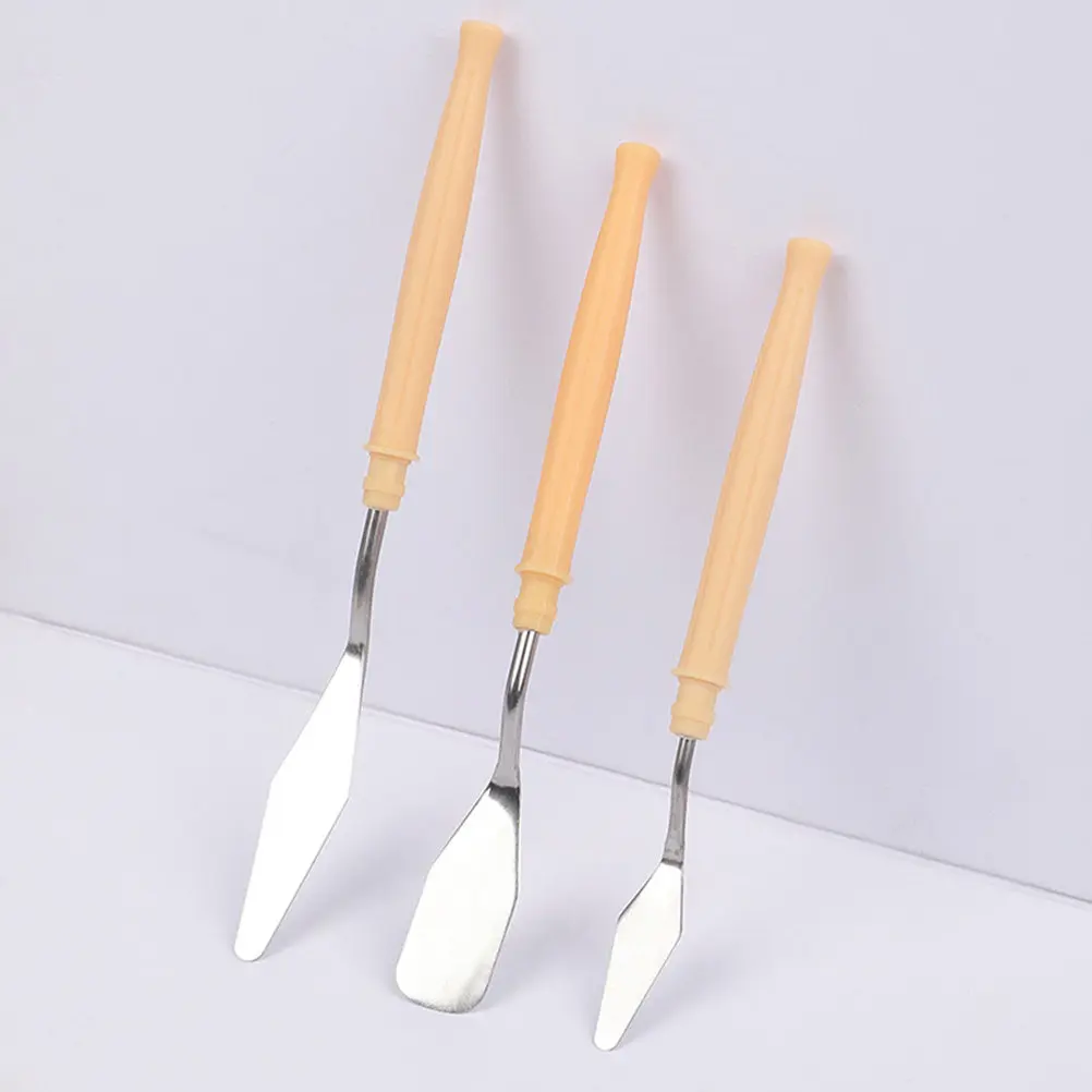 

Набор из 12 шпателей для рисования: лезвия из нержавеющей стали, пластиковые ручки, для смешивания масляных, акриловых красок и работы с холстом