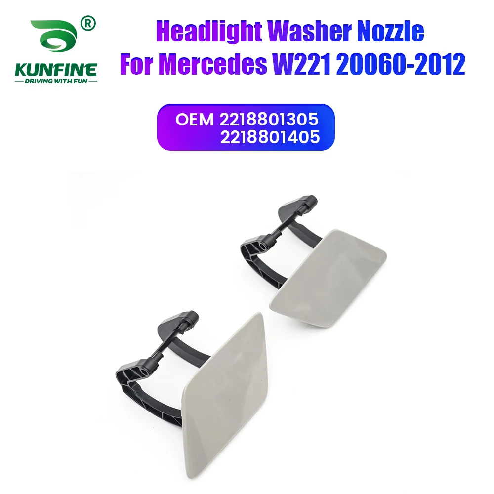 

Car Headlight Front Bumper Washer Spray Nozzle Jet Headlamp Pump Cover For Mercedes W221 2006- 2012 2218801305 2218801405