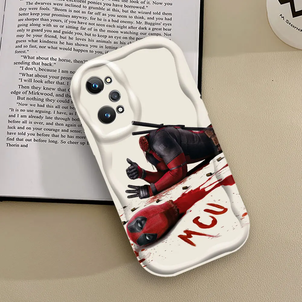 Marvel Fuuny Deadpool Phone Case For VIVO V30 V30E V29E V27E V27 V25 V25E V23 V23E V21E V20 V15 Y17 Y17S Y16 Y15S 3D Wave Cover