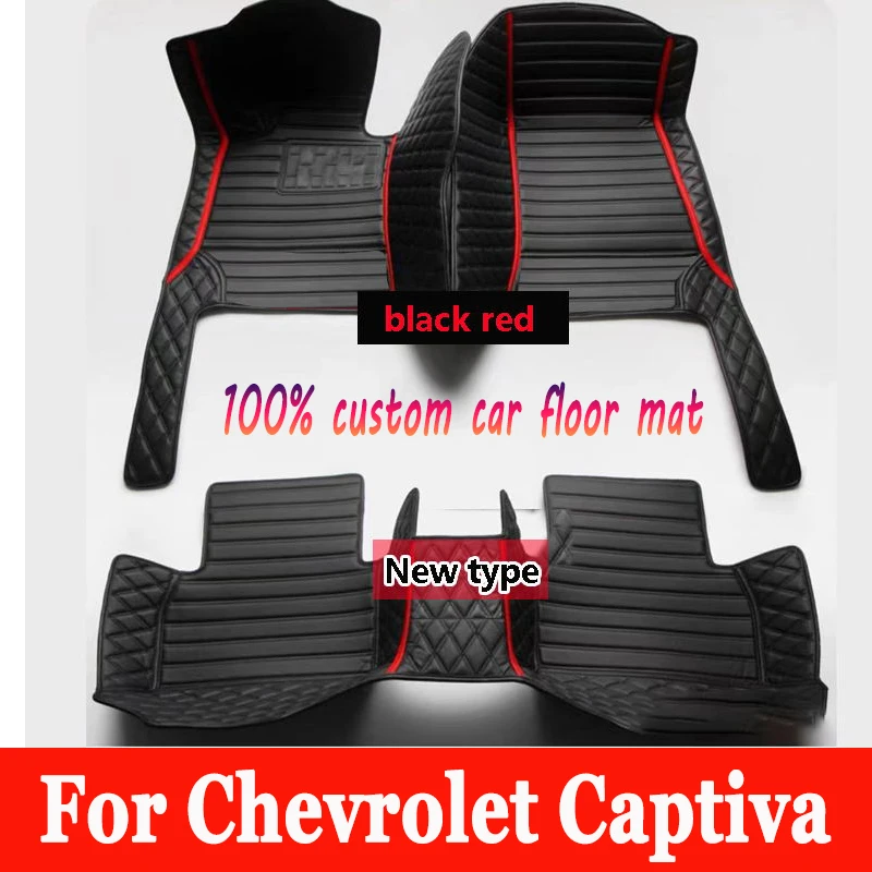 Car Floor Mats For Chevrolet Captiva CN202S 2019 2020 2021 2022 5saet Waterproof Car Mats Tapetes Para Automovil Car Accessories