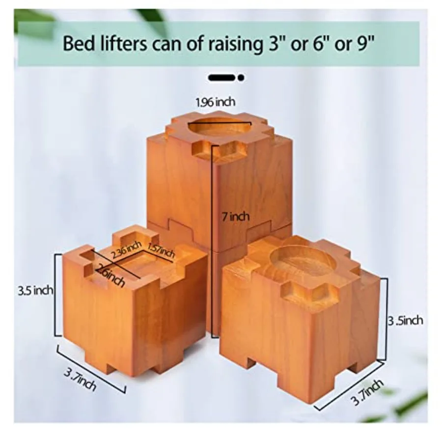 stackable risers showing height options
