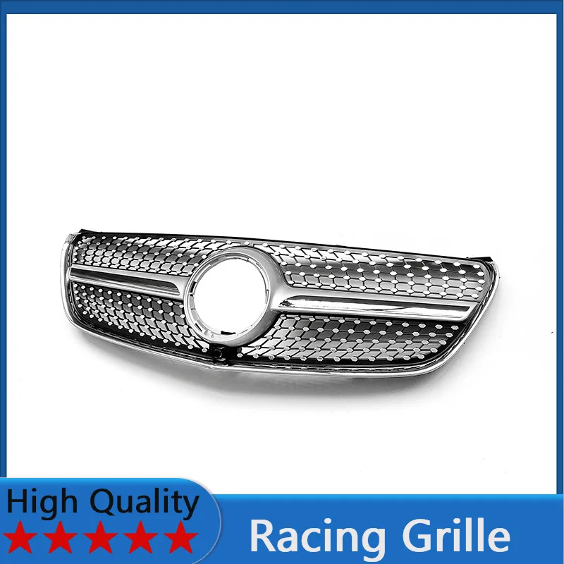 

Для Mercedes V-Class W447 2016-2020: Гоночная решетка радиатора, передний бампер, комплект обвеса, аксессуары - Стиль «Бриллиант»