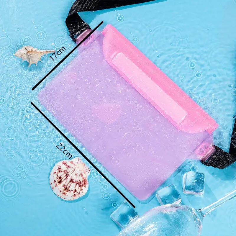 حقيبة سباحة مقاومة للماء ختم الانجراف الغوص الخصر حزمة التزلج تحت الماء جراب هاتف غطاء حقيبة كتف جافة لرياضة قارب الشاطئ #3