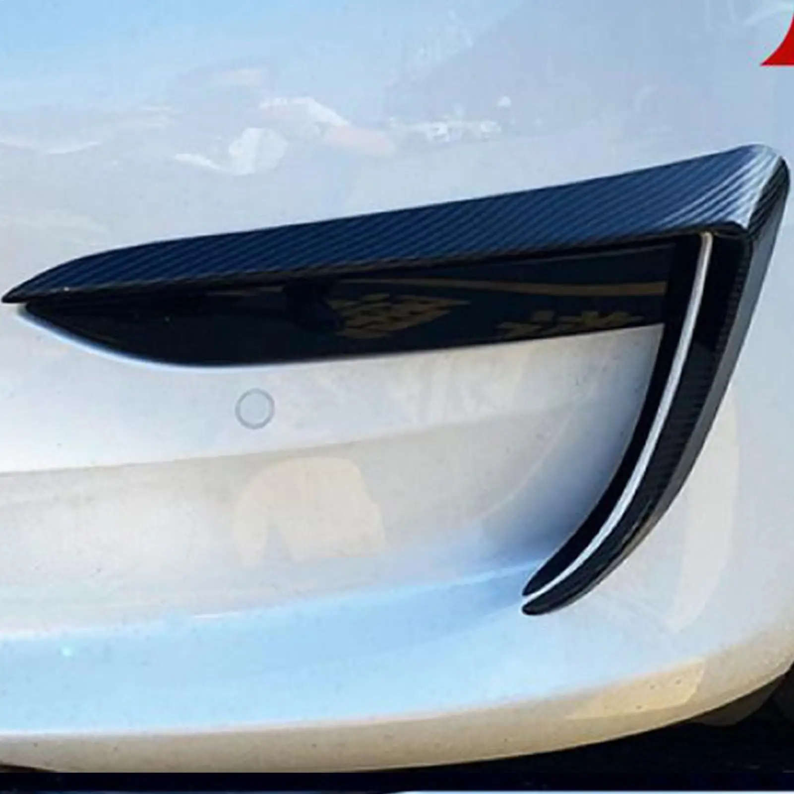 

Car Fog Light Cover, 2PCS Black ABS Bumper Frame Trim, Protective Decorative Sticker For ForTesla Model 2017-2024 Car Accessory