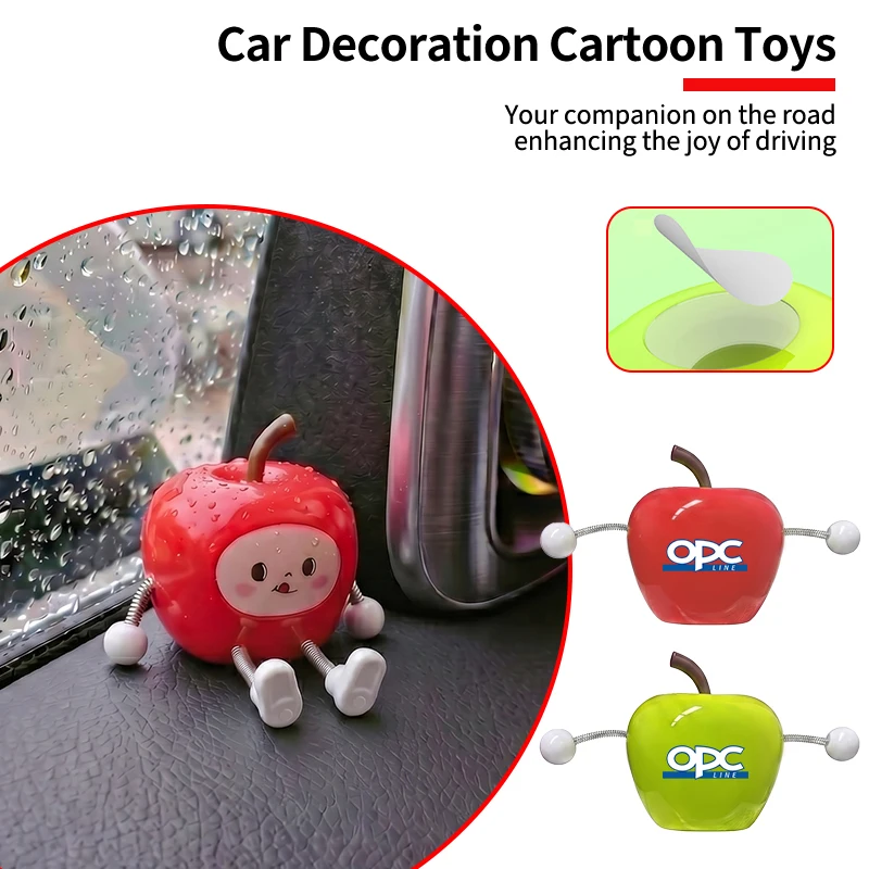 Car Dashboard Apple Ornaments ABS Decoration Auto Interior Accessories For Opel Astra Insignia Corsa Zafira Meriva Mokka Vivaro