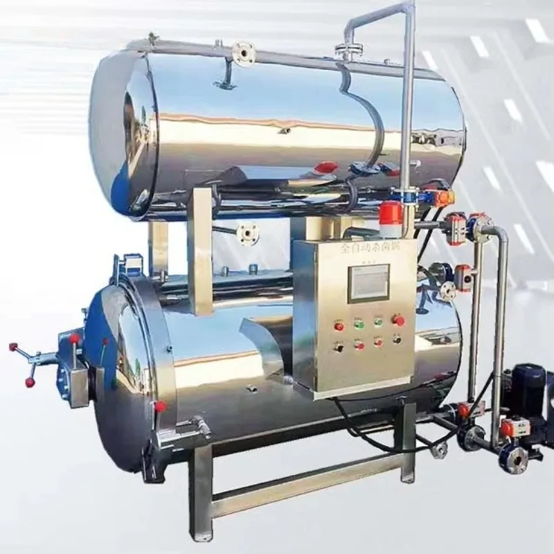 High Temperature Electric Heating Double Layer Sterilization Pot Water Bath Sauce Meat Beverag Canned Food  Retort Autoclave OME
